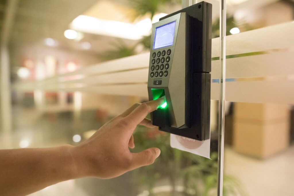 Security System with Finger Scan